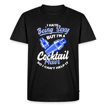 Bartender Beverages - Men's Premium Organic T-Shirt - black - Front - Nico (187cm)