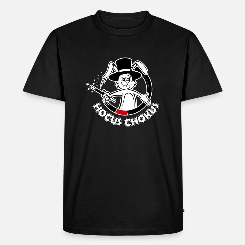 Hocus Chokus dark Background - Männer Premium Bio T-Shirt - Schwarz