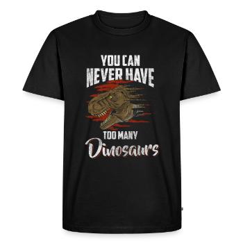 Dino Raptor - T-shirt Premium bio Homme - noir - Devant - Nico (187cm)