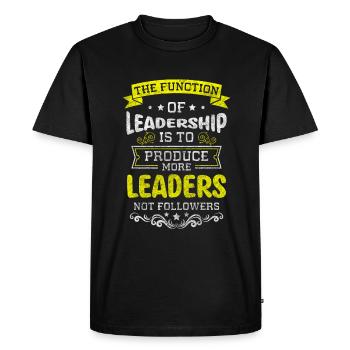 Company Manager - Men's Premium Organic T-Shirt - black - Front - Nico (187cm)