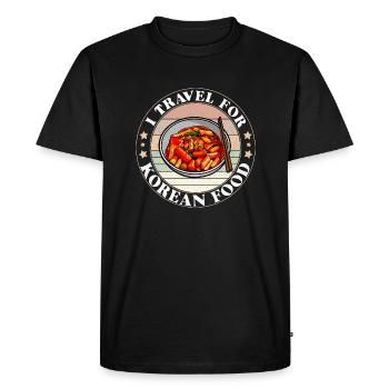 bibimbap ramen rice bowl korean cuisine kimchi - Men's Premium Organic T-Shirt - black - Front - Nico (187cm)