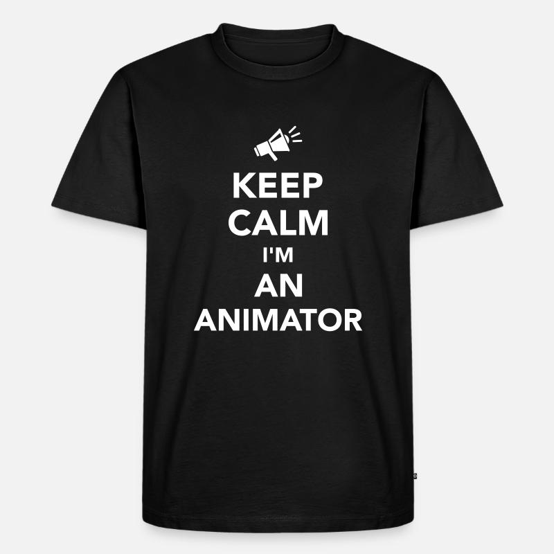 Animateur - Männer Premium Bio T-Shirt - Schwarz