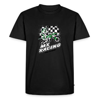 Supercross - Moto Cross - Motocross - T-shirt Premium bio Homme - noir - Devant - Nico (187cm)