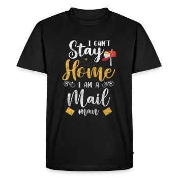 Postman Job Work Letter Carrier - Men's Premium Organic T-Shirt - black - Front - Nico (187cm)