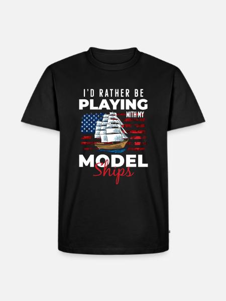 Ship Miniature Sailboat Rc Boat - Men's Premium Organic T-Shirt - black