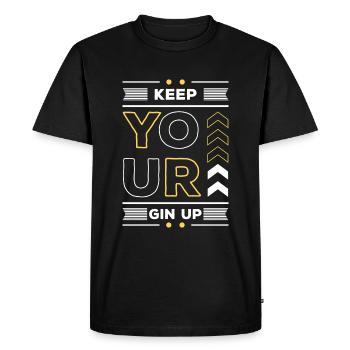 Boissons - T-shirt Premium bio Homme - noir - Devant - Nico (187cm)