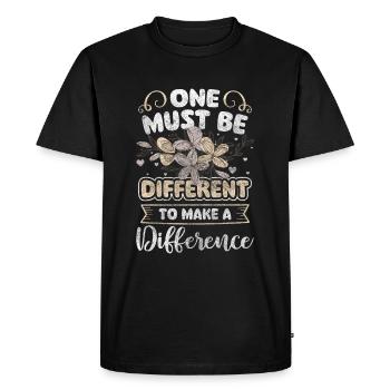 Pièce Unique Pride - T-shirt Premium bio Homme - noir - Devant - Nico (187cm)