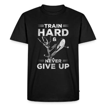 Elliptical Trainer Training Workout Trainer - Men's Premium Organic T-Shirt - black - Front - Nico (187cm)