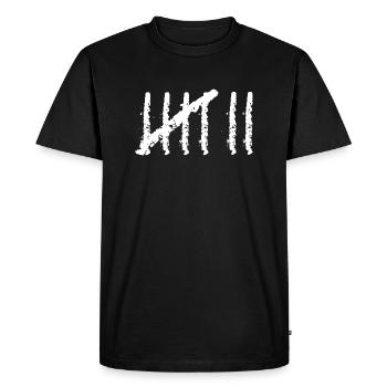 Seven Number 7 - 7th Birthday Seventh Wedding Day - Men's Premium Organic T-Shirt - black - Front - Nico (187cm)