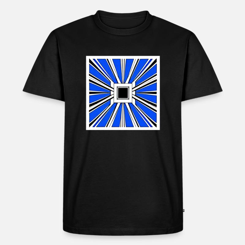 abstract geometry - Männer Premium Bio T-Shirt - Schwarz