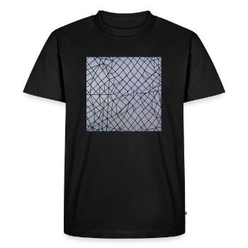 Grille d’art abstrait - T-shirt Premium bio Homme - noir - Devant - Nico (187cm)
