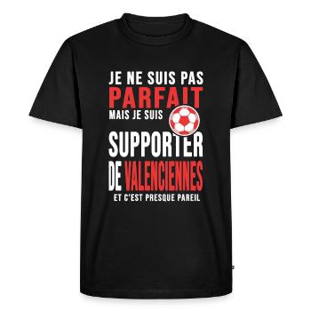 Valenciennes foot club football supporters va - T-shirt Premium bio Homme - noir - Devant - Nico (187cm)