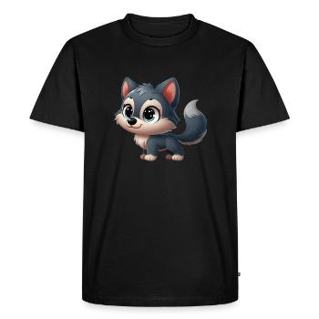 wolf 3 - T-shirt Premium bio Homme - noir - Devant - Nico (187cm)