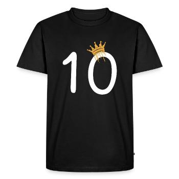 10 - T-shirt Premium bio Homme - noir - Devant - Nico (187cm)