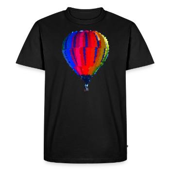 Balloon - Men's Premium Organic T-Shirt - black - Front - Nico (187cm)