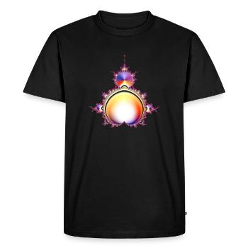 Almond Tree Fractal - Men's Premium Organic T-Shirt - black - Front - Nico (187cm)