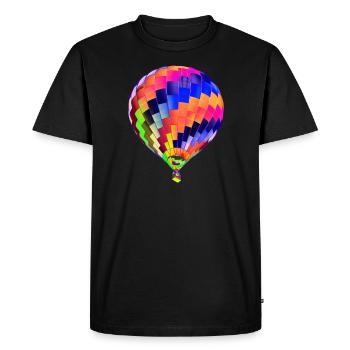 Balloon - Men's Premium Organic T-Shirt - black - Front - Nico (187cm)