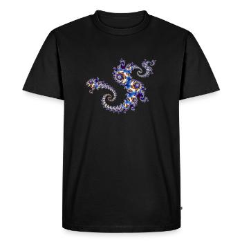 Julia Fraktal - Men's Premium Organic T-Shirt - black - Front - Nico (187cm)