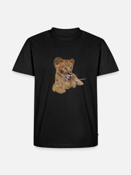 Lionceau mignon - T-shirt Premium bio Homme - noir