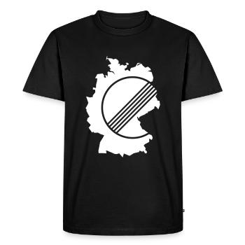UNLIMITED GERMANY by Unlimited Apparel - Men's Premium Organic T-Shirt - black - Front - Nico (187cm)