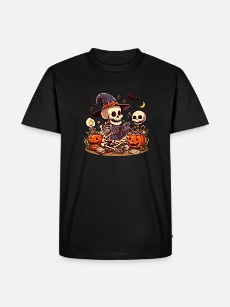 Mr Os Spooky Halloween - Men's Premium Organic T-Shirt - black