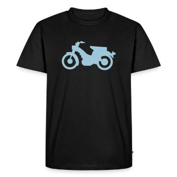motorcycle moped old 110 - Men's Premium Organic T-Shirt - black - Front - Nico (187cm)