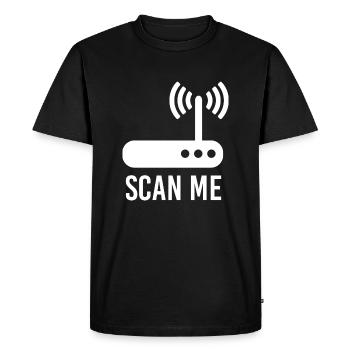 Wireless Internet access - Men's Premium Organic T-Shirt - black - Front - Nico (187cm)