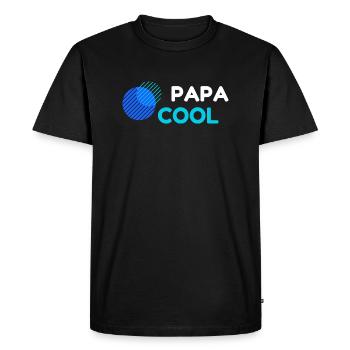Cooler Vater - Männer Premium Bio T-Shirt - Schwarz - Vorne - Nico (187cm)