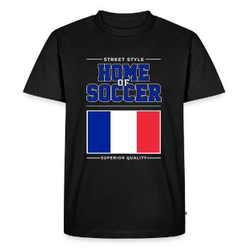 Le berceau du football - T-shirt Premium bio Homme - noir - Devant - Nico (187cm)