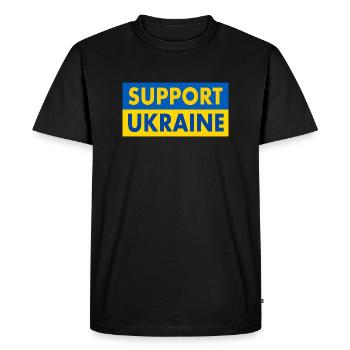 Support ukraine - T-shirt Premium bio Homme - noir - Devant - Nico (187cm)