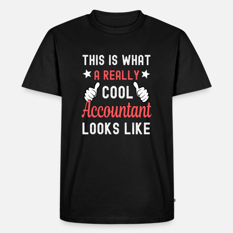 Comptable comptable - T-shirt Premium bio Homme - noir