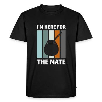 Mate Saying Latin America South American Yerba - Men's Premium Organic T-Shirt - black - Front - Nico (187cm)
