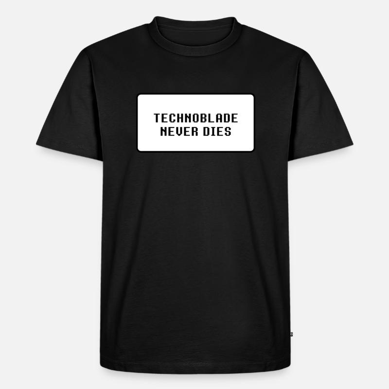 Technoblade stirbt nie - Männer Premium Bio T-Shirt - undefined