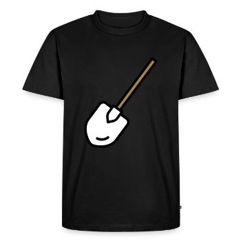 Godet outil jardinage - T-shirt Premium bio Homme - noir - Devant - Nico (187cm)