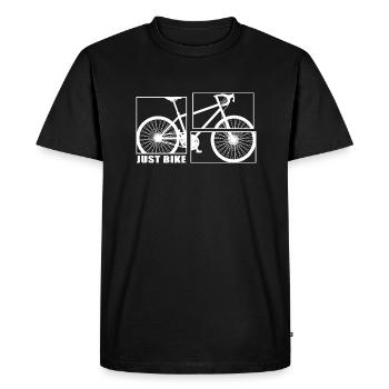biketour vélo vélo gravelbike bike tour - T-shirt Premium bio Homme - noir - Devant - Nico (187cm)