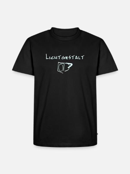 Lichtgestalt - Männer Premium Bio T-Shirt - Schwarz