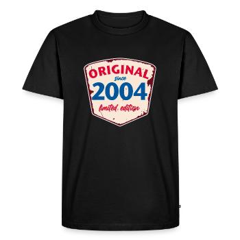 2004 Blechschild - édition chaulée - Millésime - T-shirt Premium bio Homme - noir - Devant - Nico (187cm)
