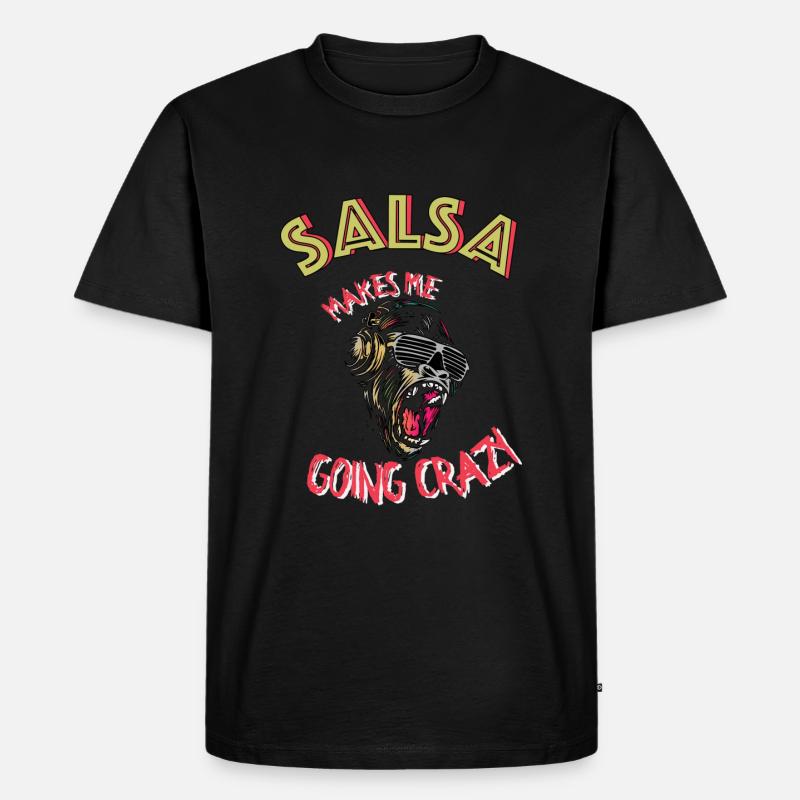 Salsa Makes Me Going Crazy - Männer Premium Bio T-Shirt - Schwarz