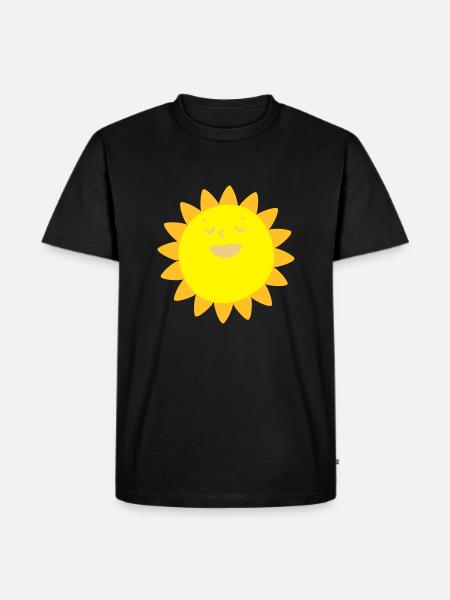 Happy sunshine - Men's Premium Organic T-Shirt - black