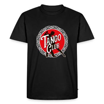 Tango Club - Men's Premium Organic T-Shirt - black - Front - Nico (187cm)