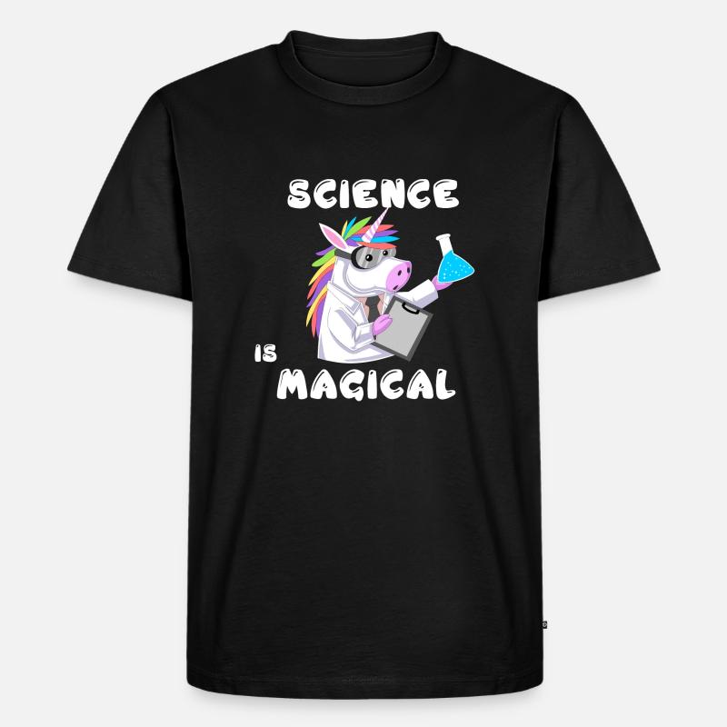 Wissenschaft - Männer Premium Bio T-Shirt - Schwarz