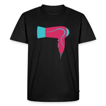 Sèche-enfants - T-shirt Premium bio Homme - noir - Devant - Nico (187cm)