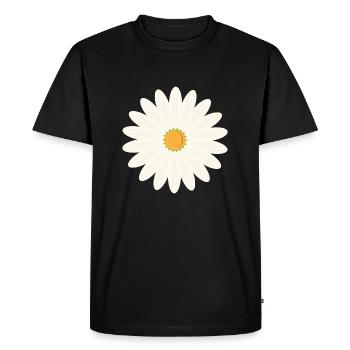 Floraison des marguerites - T-shirt Premium bio Homme - noir - Devant - Nico (187cm)