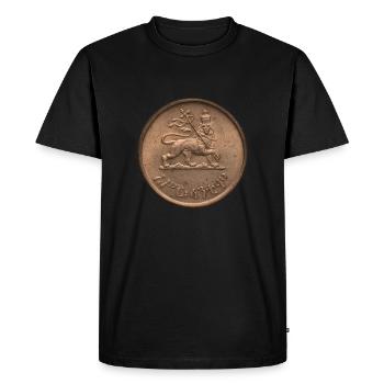 Lion de Judah Reggae Rasta Jamaïque Racines Rastafari - T-shirt Premium bio Homme - noir - Devant - Nico (187cm)