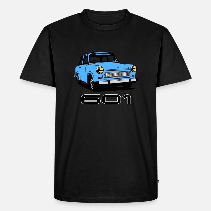 Trabant Trabi Auto - Männer Premium Bio T-Shirt - Schwarz