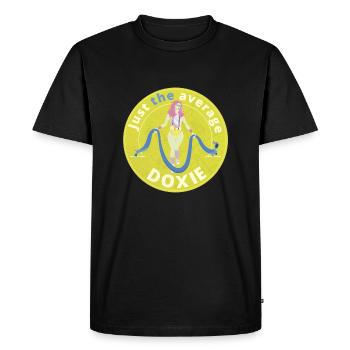 Just the average doxie. - Men's Premium Organic T-Shirt - black - Front - Nico (187cm)