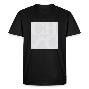Chic WordPlay original art 2 - Men's Premium Organic T-Shirt - black - Front - Nico (187cm)