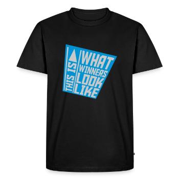 À quoi ressemblent les gagnants - T-shirt Premium bio Homme - noir - Devant - Nico (187cm)