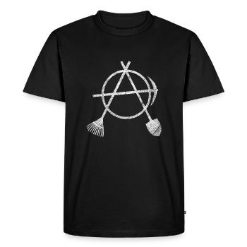 Bricolage de jardin - T-shirt Premium bio Homme - noir - Devant - Nico (187cm)