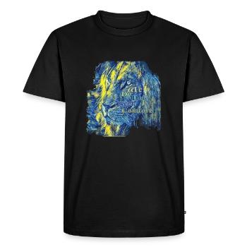 we do not seek comfort - Men's Premium Organic T-Shirt - black - Front - Nico (187cm)